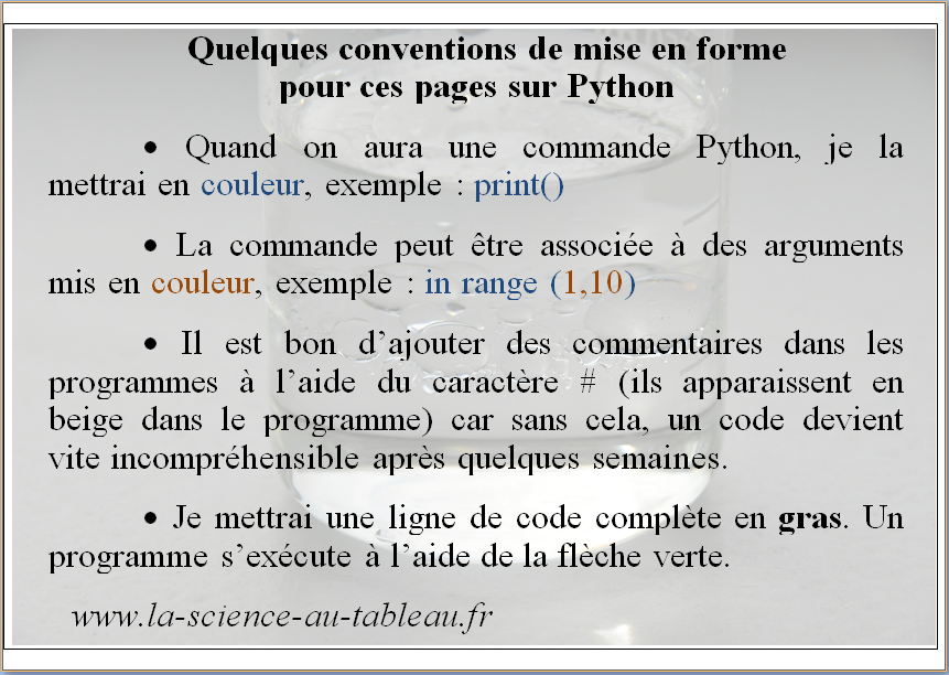 Conventions